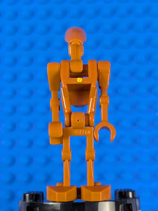 LEGO Star Wars Battle Droid Commander - Dark Orange with Dot, Angled Arm and Straight Arm sw0482 75019