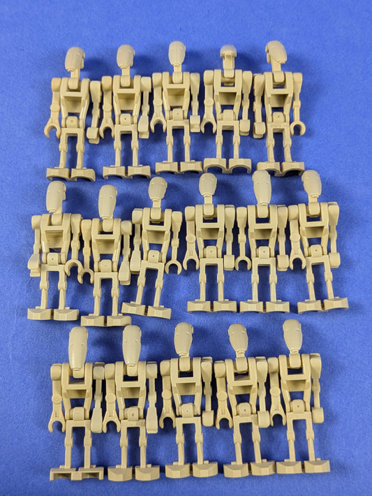 LEGO Star Wars Battle Droid - Tan, Angled Arm and Straight Arm (16X) sw0001c 75280