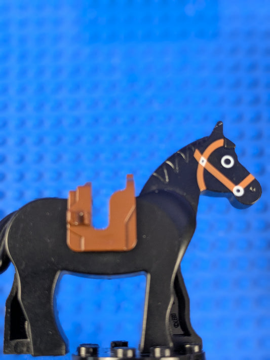 LEGO Castle Horse with Black Eyes Circled 4493c01pb02 6096 6040