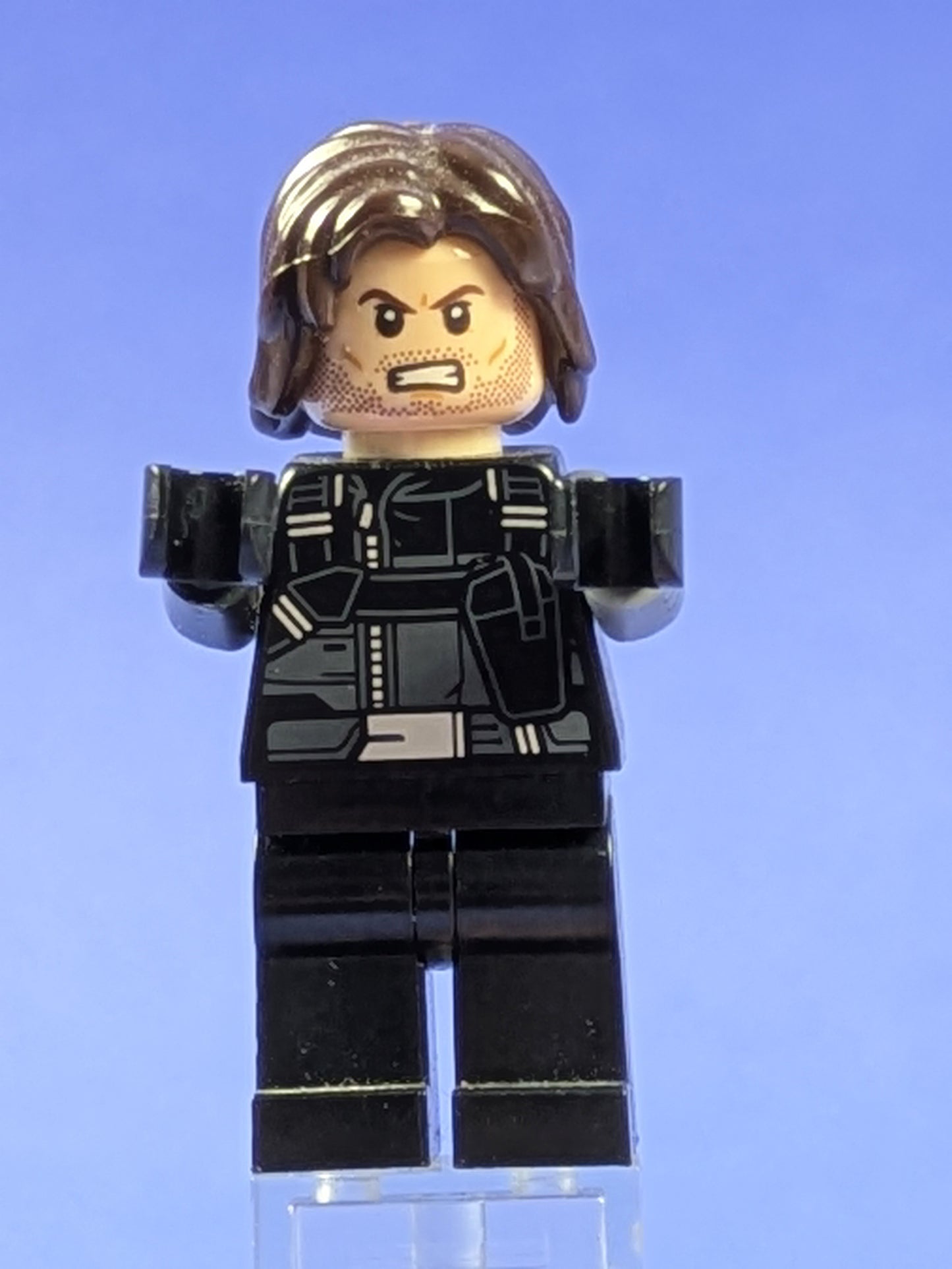 LEGO Super Heroes Winter Soldier - Dark Brown Hair sh0257 76051 76047