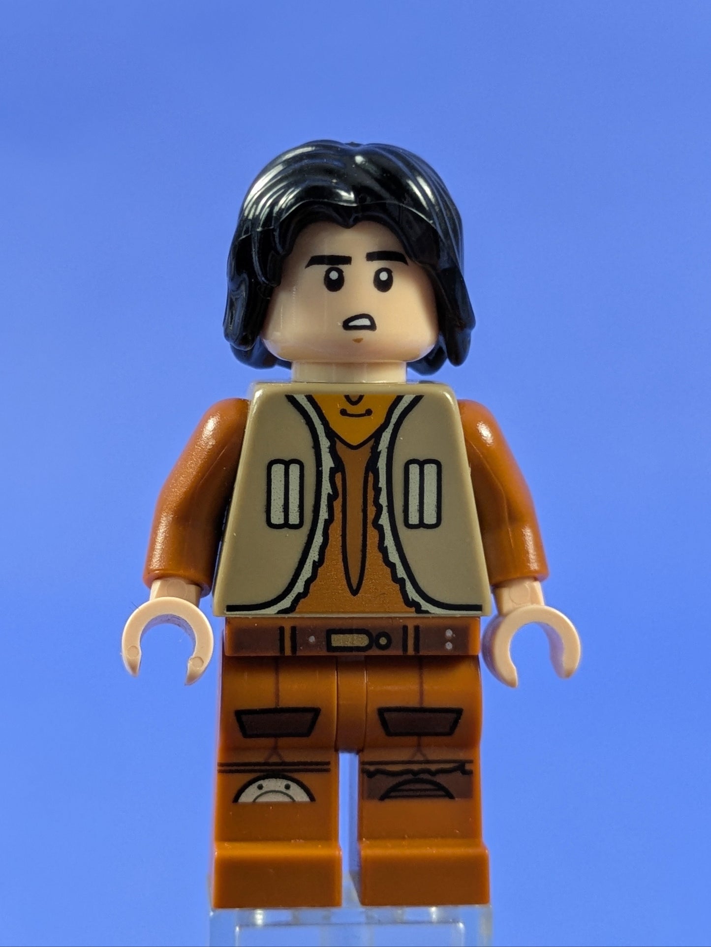 LEGO Star Wars Ezra Bridger - Dark Tan Vest Hair sw0574 75090 75158
