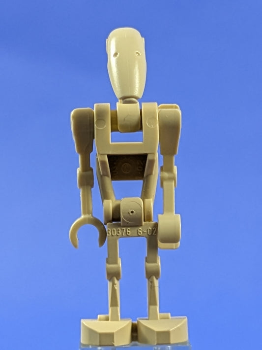 LEGO Star Wars Battle Droid - Tan Angled / Straight Arm sw0001c 7662