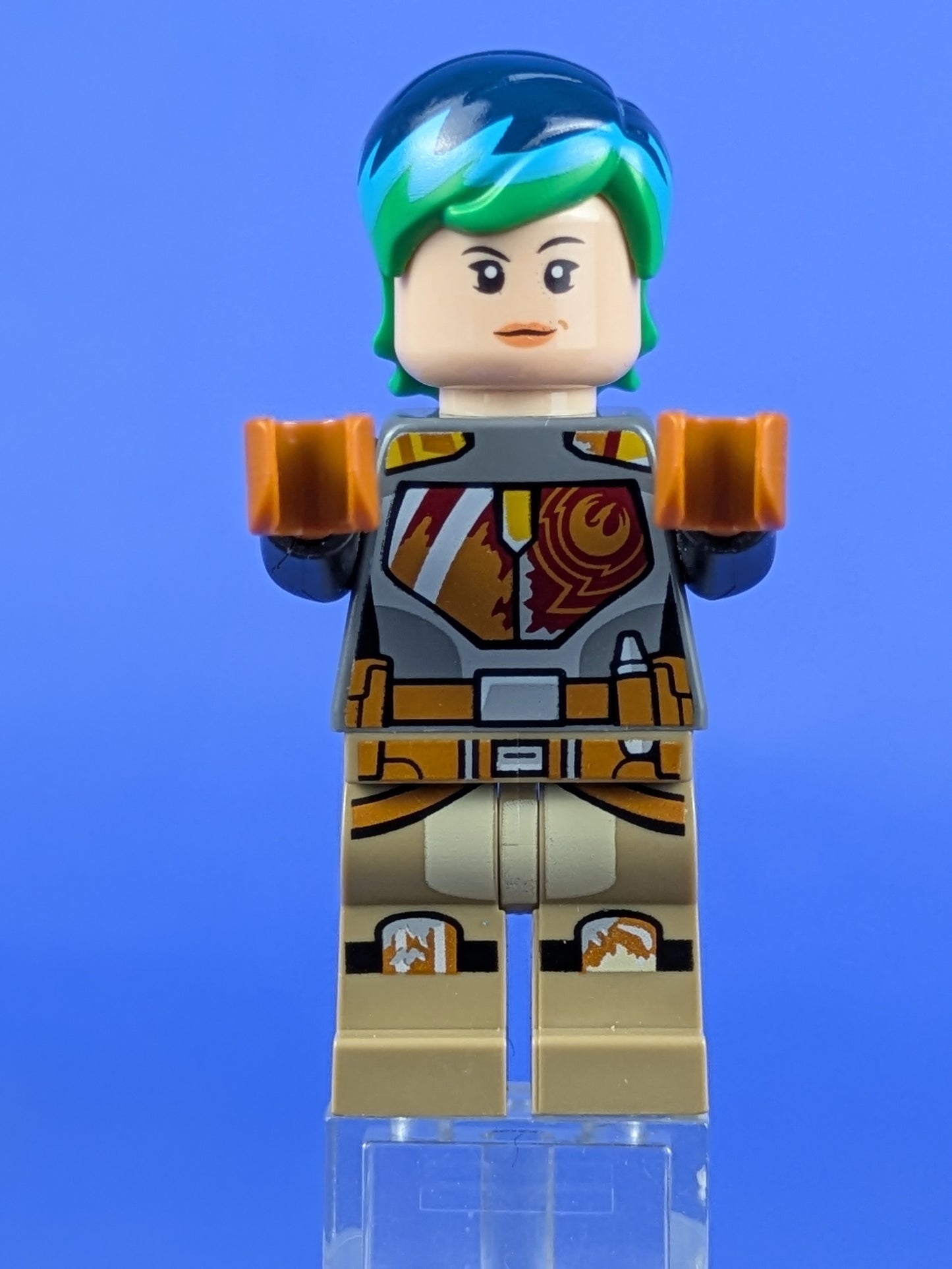 LEGO Star Wars Sabine Wren - Bright Green and Dark Blue Hair sw0742 75150