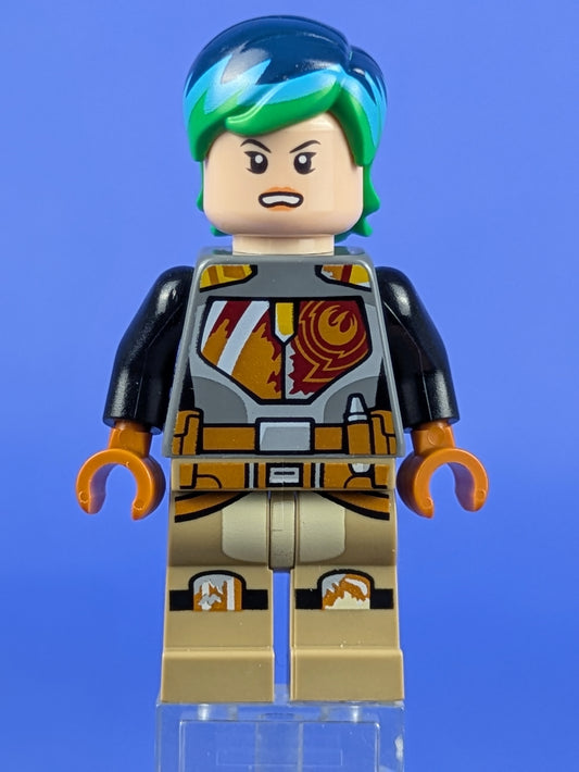 LEGO Star Wars Sabine Wren - Bright Green and Dark Blue Hair sw0742 75150