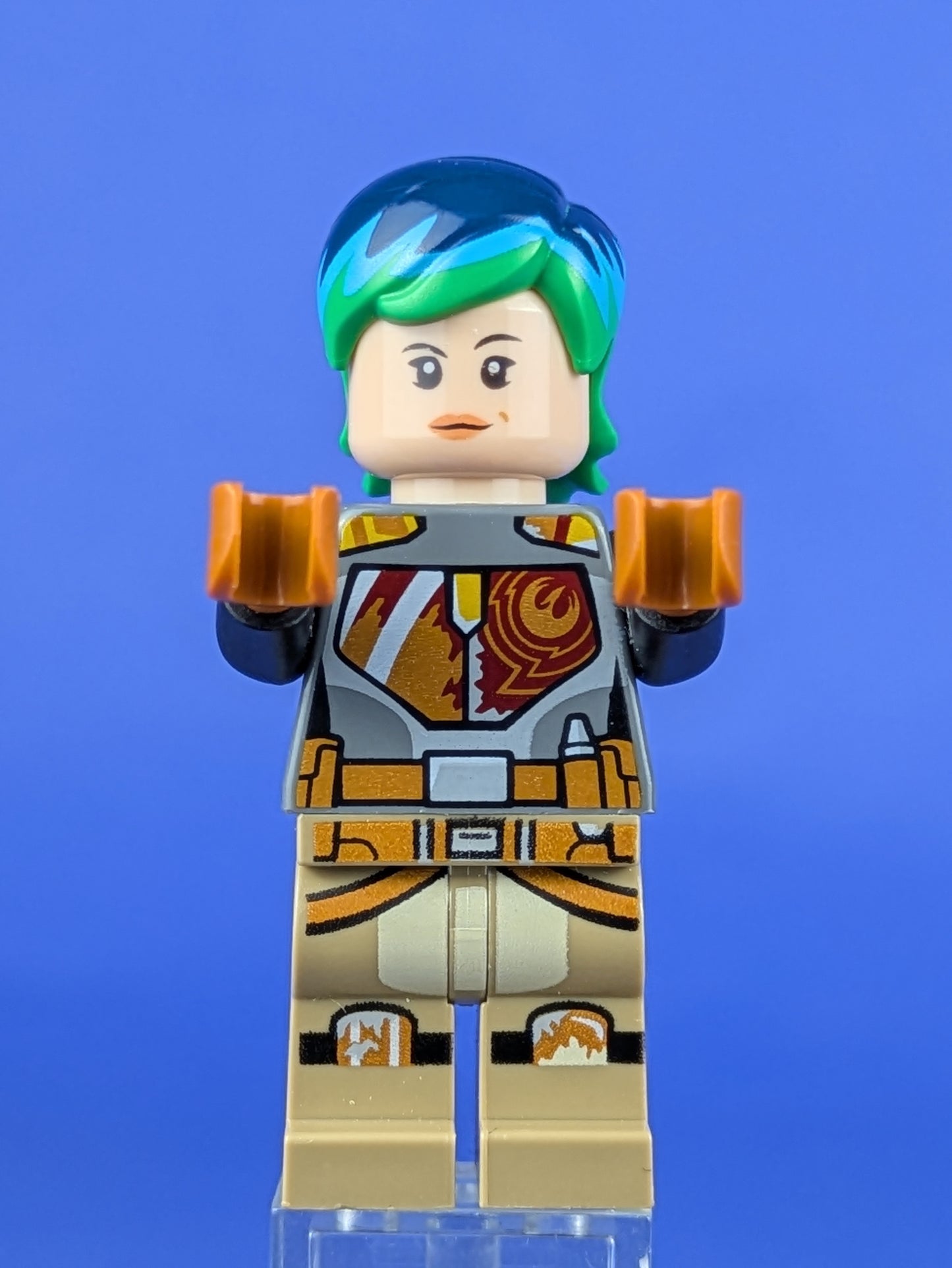 LEGO Star Wars Sabine Wren - Bright Green and Dark Blue Hair sw0742 75150