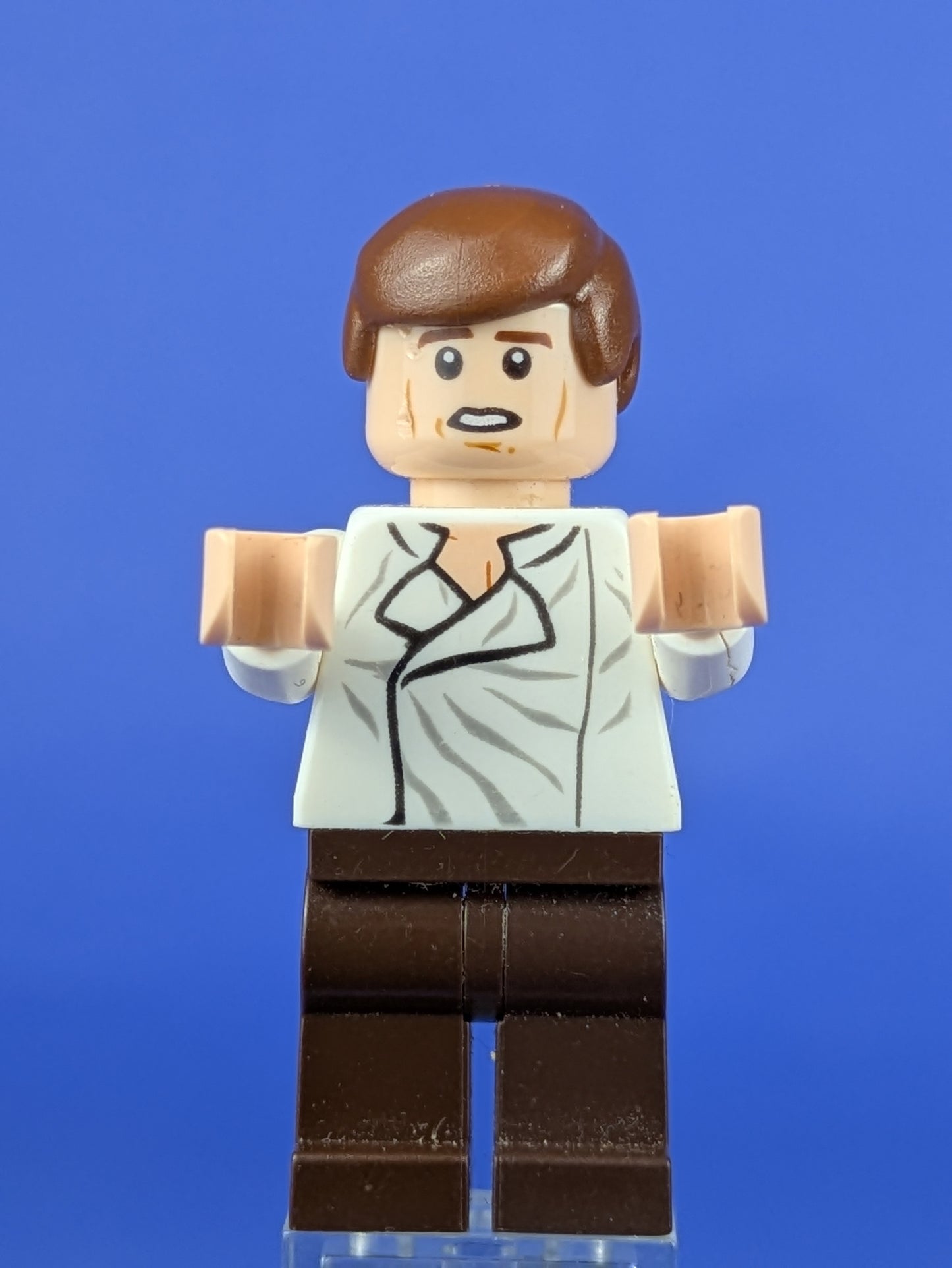 LEGO Star Wars Han Solo - White Shirt Dark Brown Legs sw0714 75137