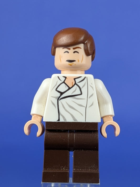 LEGO Star Wars Han Solo - White Shirt Dark Brown Legs sw0714 75137