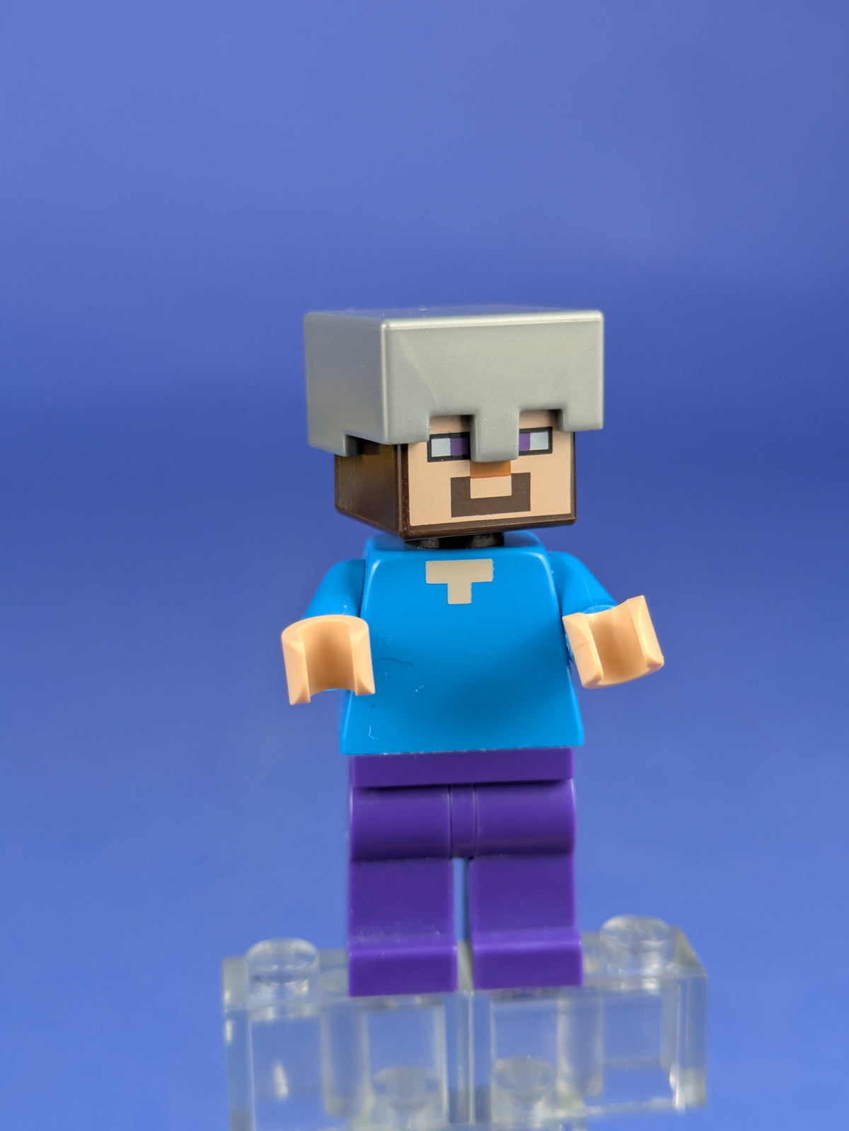 LEGO Minecraft Steve - Flat Silver Helmet min016 21121 21141