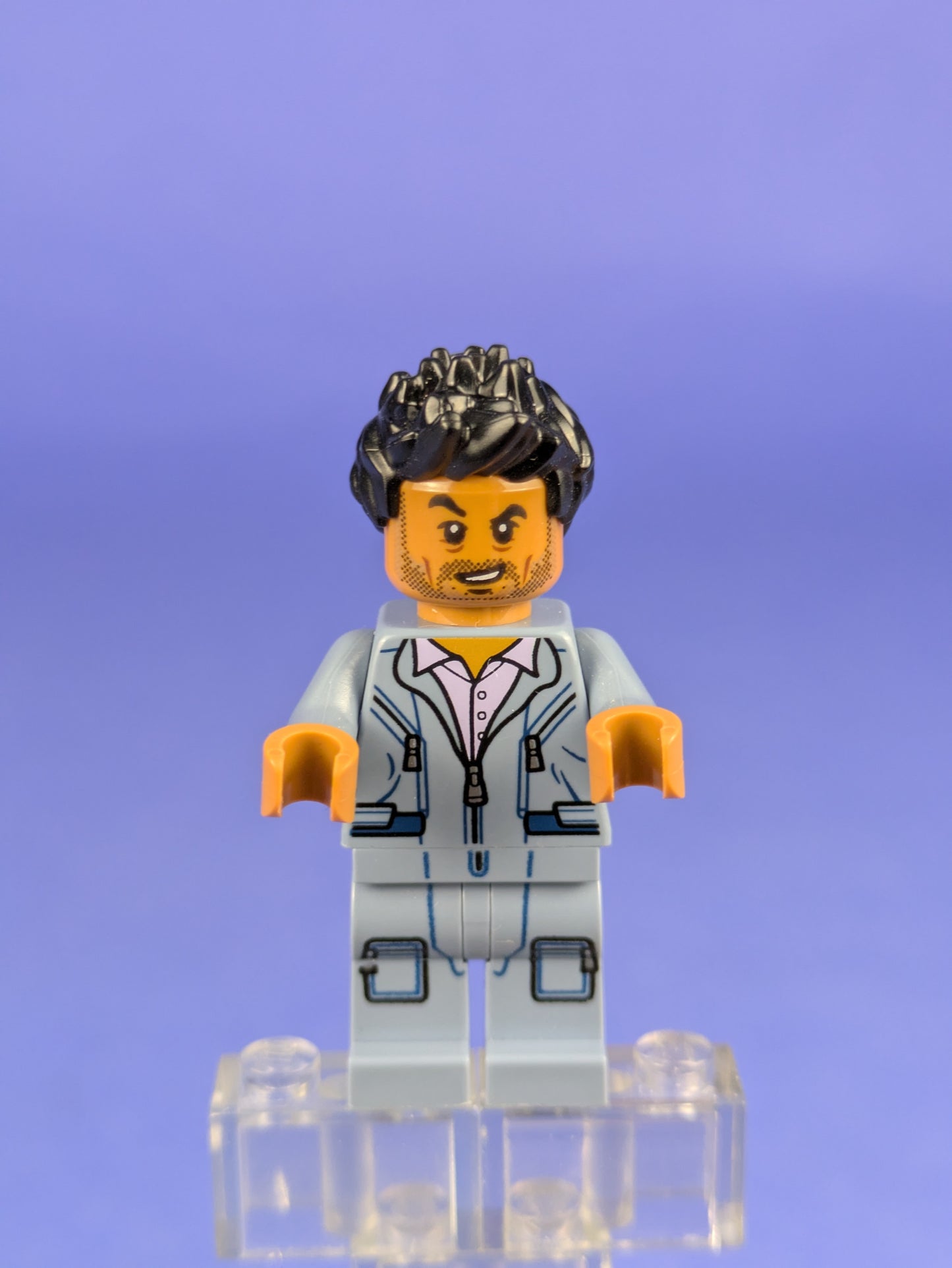 LEGO Jurassic World Simon Masrani - Sand Blue Jumper jw003 75915