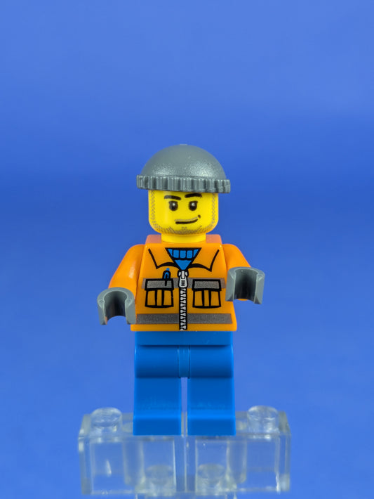 LEGO City Construction Worker - Orange Zipper cty0168 3181