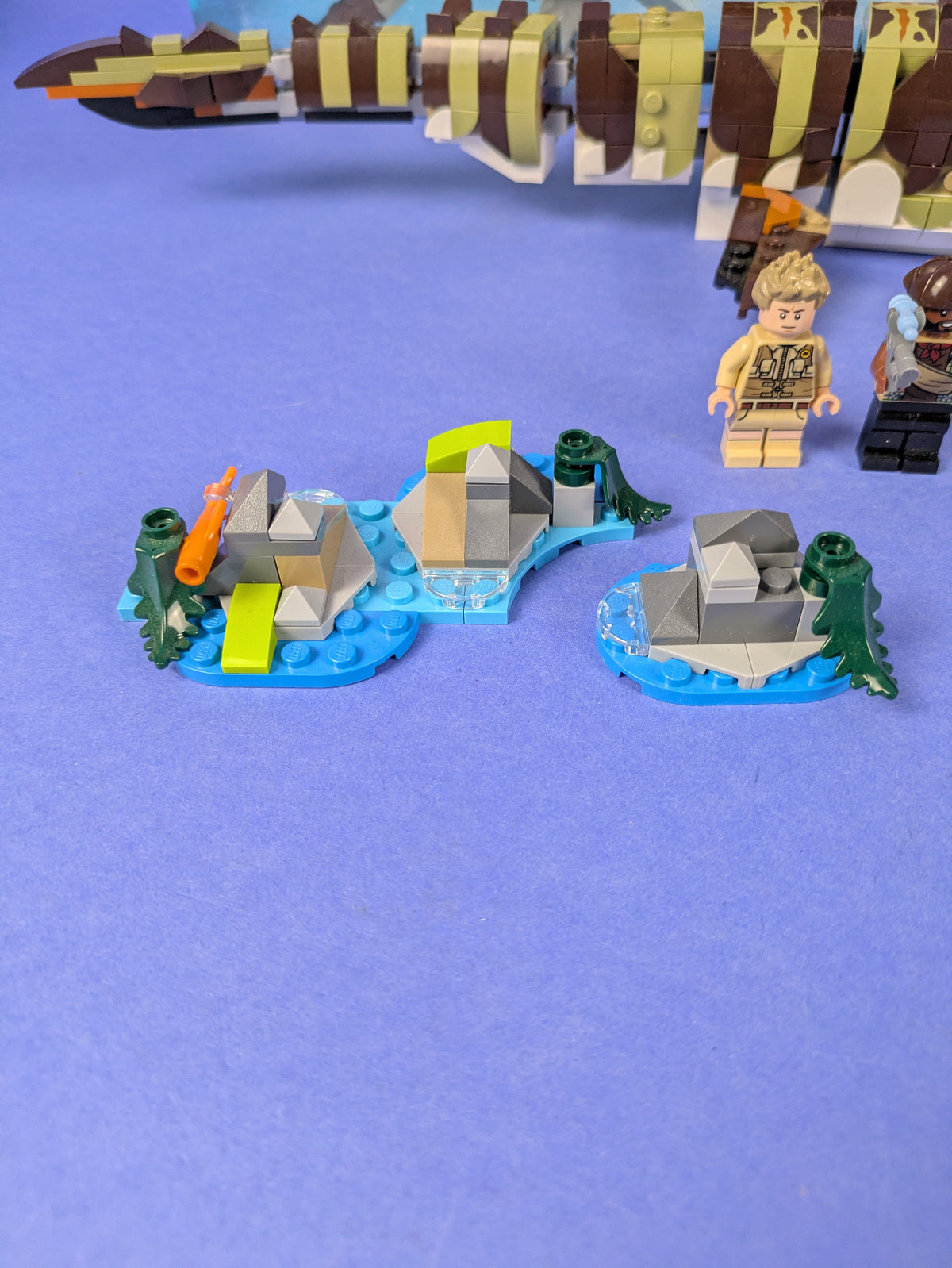 LEGO Jurassic World Brick-Built Mosasaurus Boat Mission 76974 Complete Set Pre-Owned