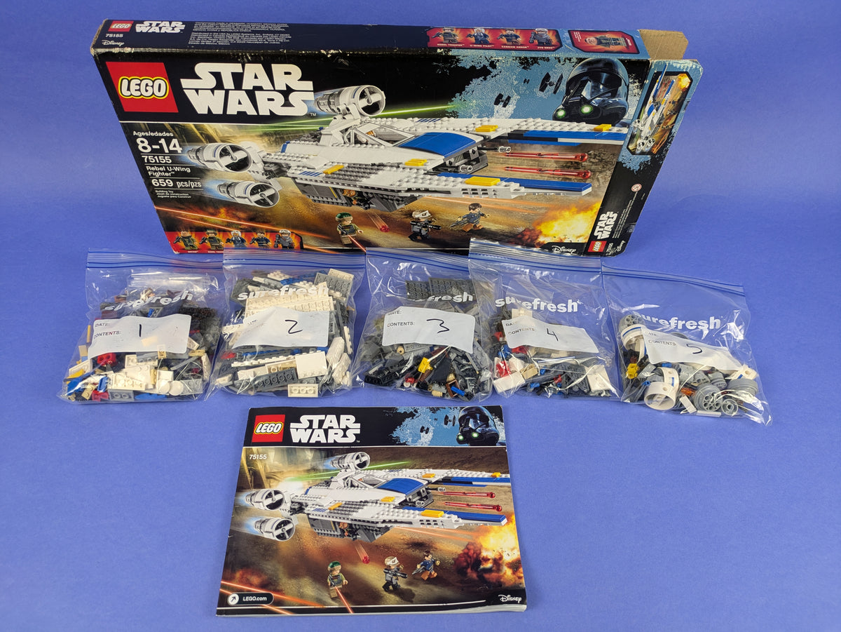 LEGO Star Wars Rebel U-Wing Fighter 75155 Complete Set Pre-Owned