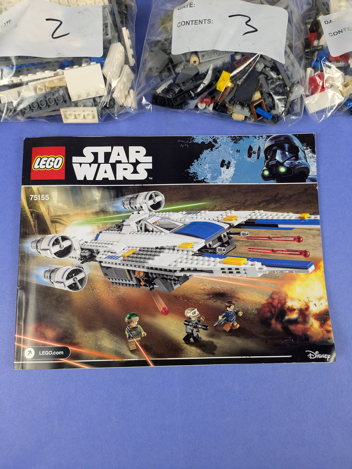 LEGO Star Wars Rebel U-Wing Fighter 75155 Complete Set Pre-Owned