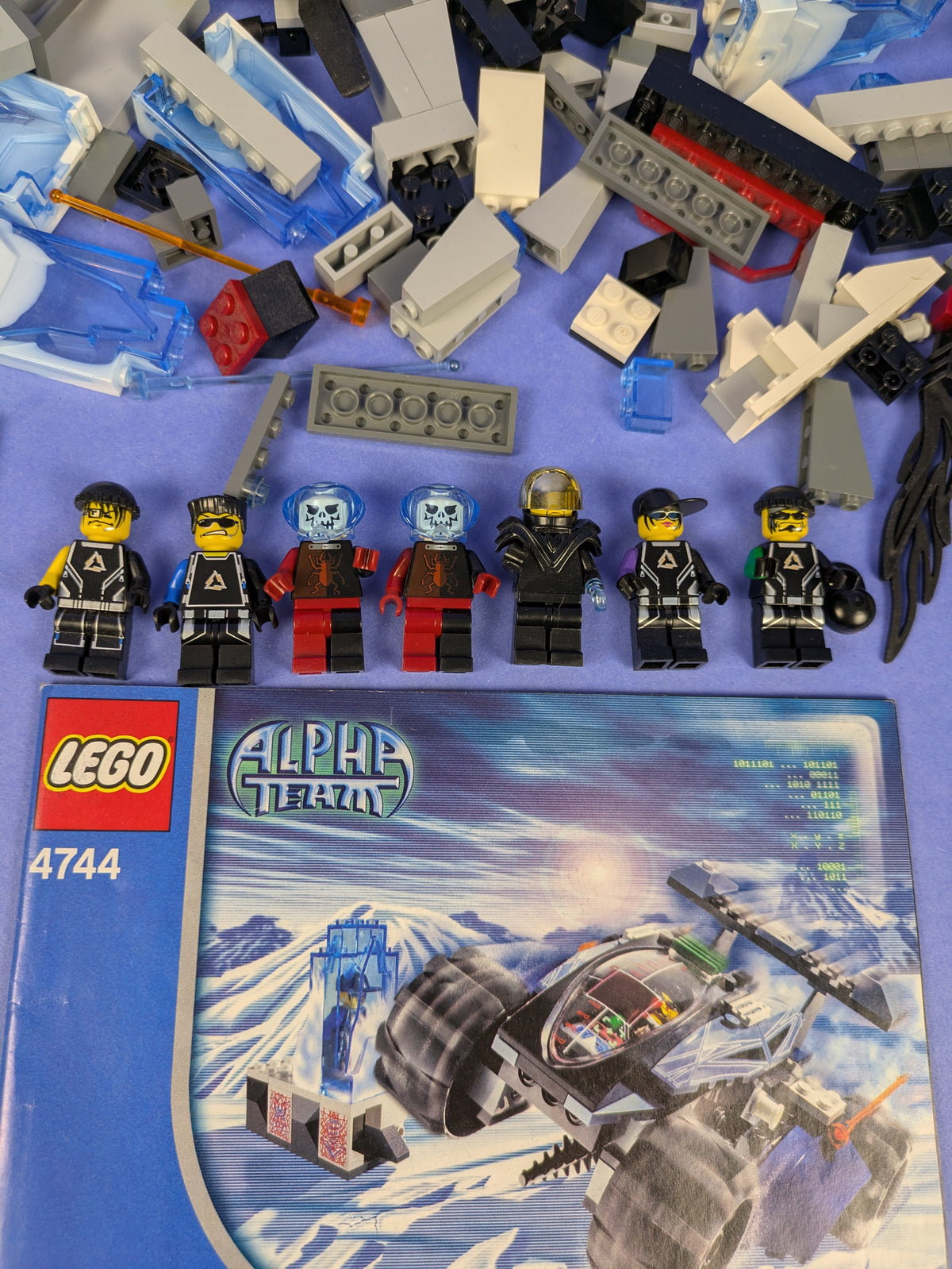 LEGO Alpha Team Tundra Tracker & Ogel's Mountain Fortress 4744 4748 Pre-Owned