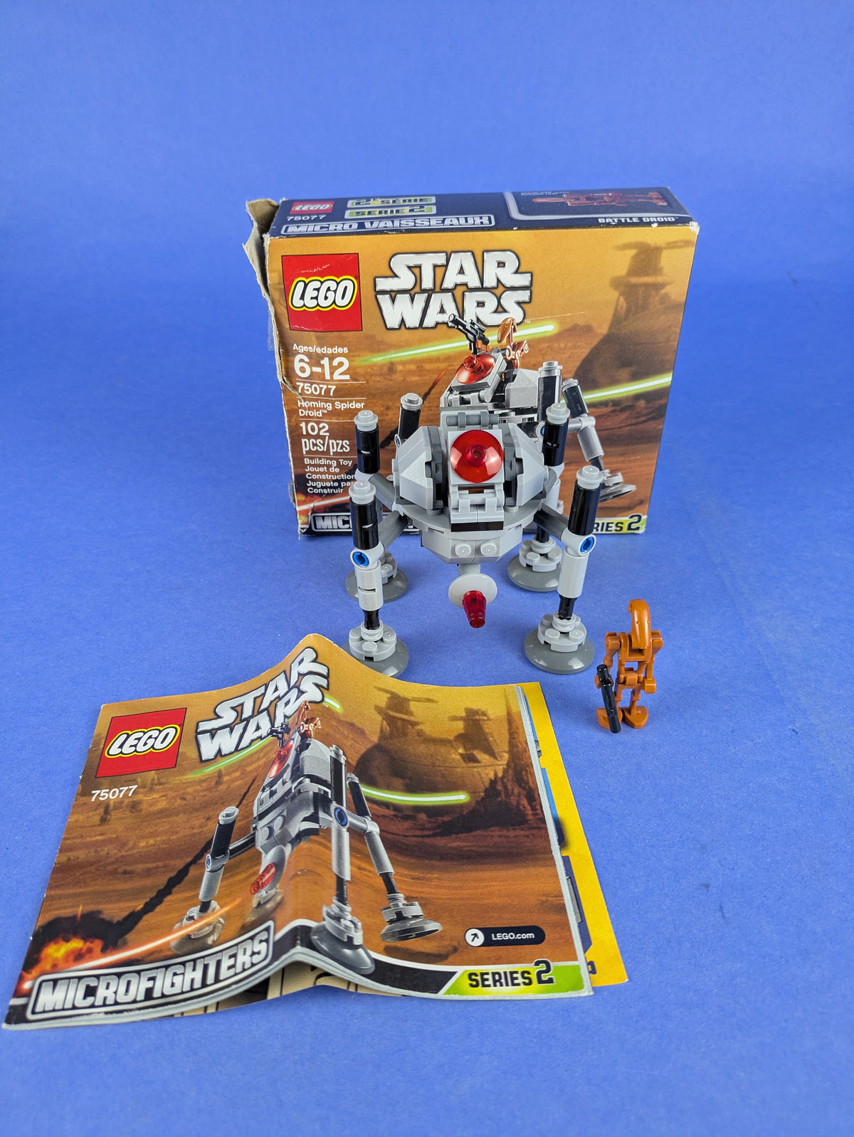 LEGO Star Wars Homing Spider Droid 75077 Complete Set Pre-Owned